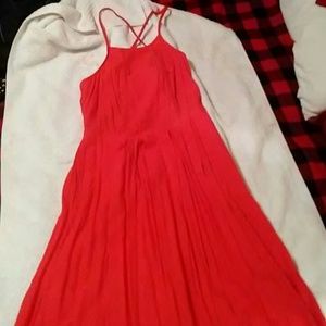 Cute coral colored summer dress